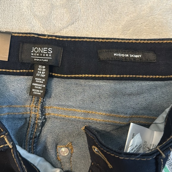Jones Madison Skinny Leg Jeans Sculpt Shape Dark Wash Denim Butt Enhancing Lift - Picture 7 of 9